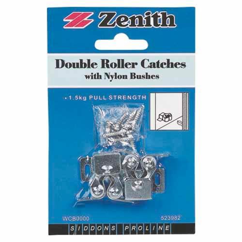 Zenith Double Roller Catch 32mm Polished Chrome