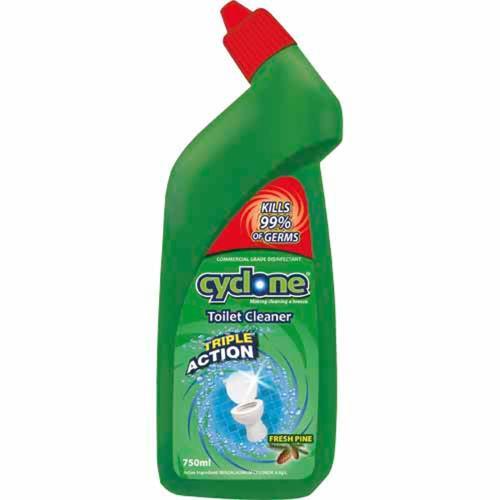 Cyclone Fresh Pine Toilet Cleaner 750mL Green