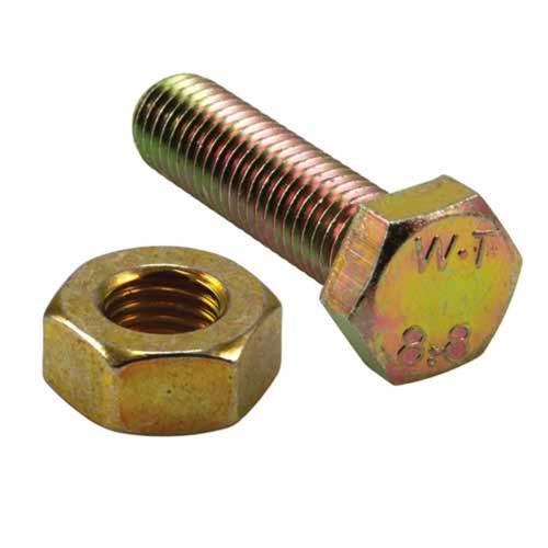 Champion Set Screw & Nut M12 X 45mm Pack of 3