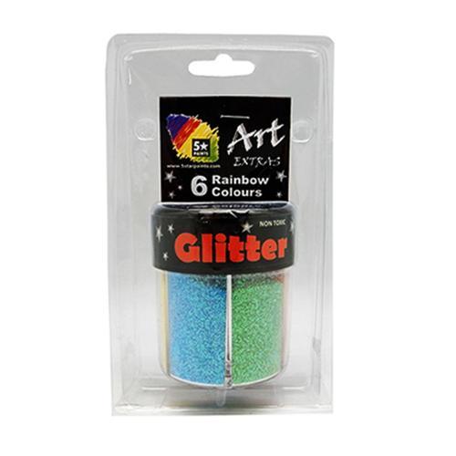 Art Extra Glitter Shaker Rainbow Colours Assorted