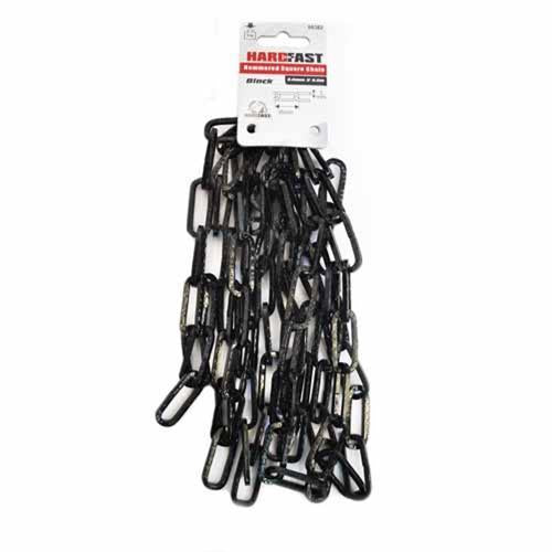 Hardfast Square Hammered Chain 2.5m Black 51722