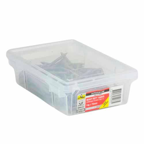 Otter Heavy Duty Landscape Timber Screws 14g X 75mm Pack of 100 ChemShield