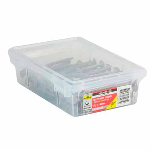 Otter Heavy Duty Landscape Timber Screws 14g X 100mm Pack of 100 ChemShield