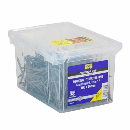 Otter Decking Screws 10g X 65mm Pack of 500 ChemShield DSYM10655