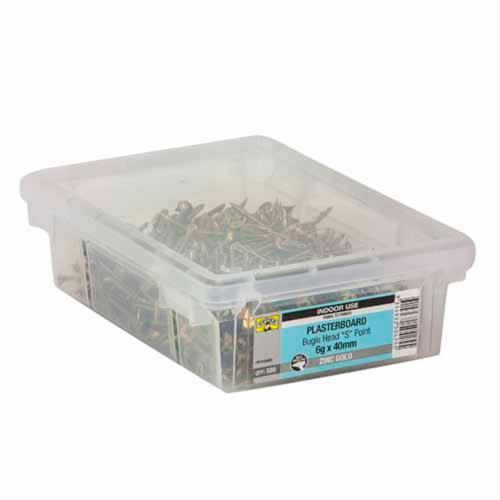 Otter Plasterboard Screws 6g X 40mm Pack of 500 Zinc Gold Plated