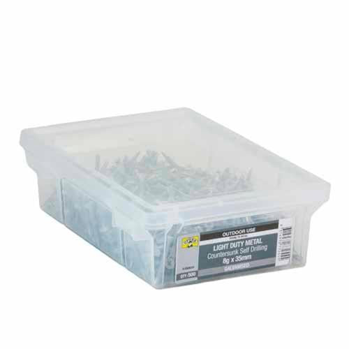Otter Light Duty Metal Screws 8g X 35mm Pack of 500 Galvanised