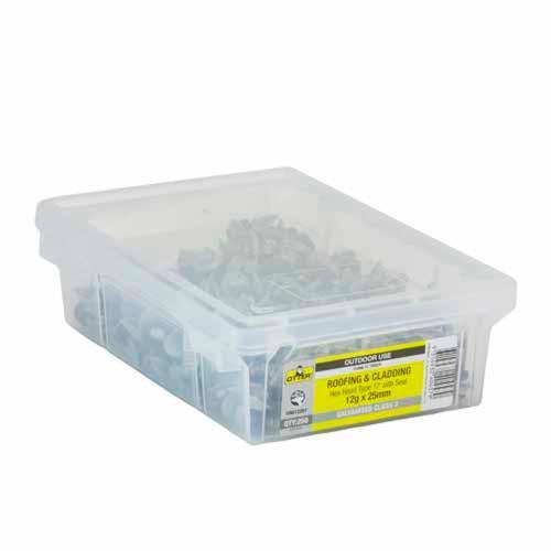 Otter Roofing & Cladding Timber Screws 12g X 25mm Pack of 250 Galvanised