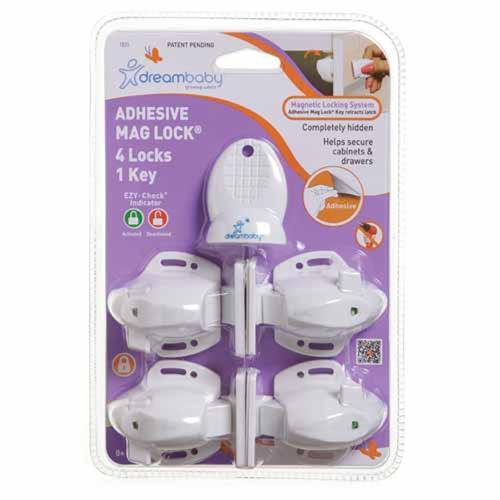 Dreambaby Mag-Lock Cabinet Locks 4 Pack of 4