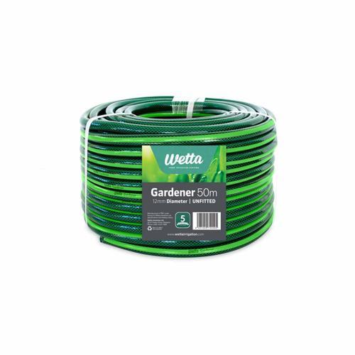 Wetta Gardener Unfitted Hose 12mm X 50m Green
