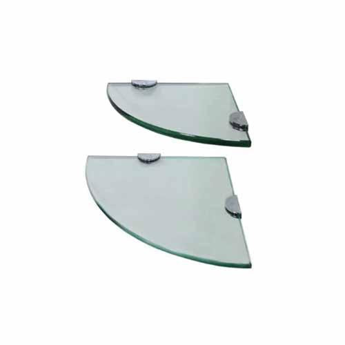 Nouveau Glass Corner Shelves Pack of 2