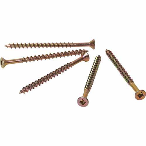 Otter Chipboard Screws 8g X 65mm Pack of 500 Zinc Gold Plated