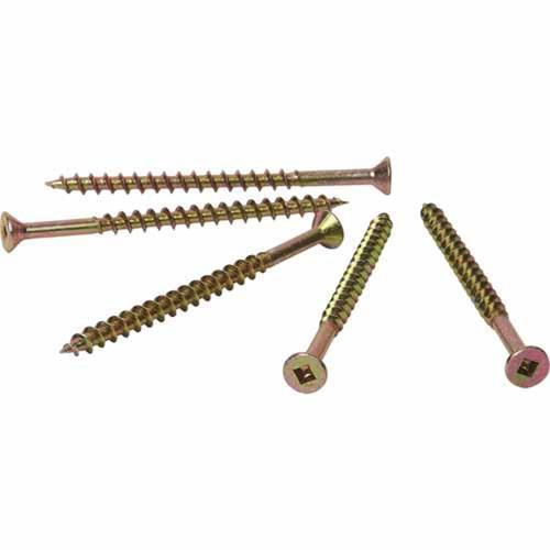 Otter Chipboard Screws 10g X 75mm Pack of 500 Zinc Gold Plated