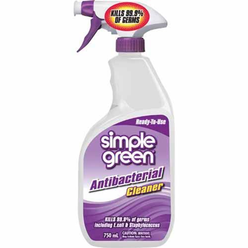Simple Green Anti-Bacterial Cleaner Ready To Use 750mL Clear
