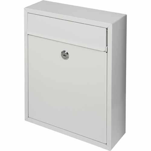 Mail Boss Richmond Metal Letterbox 310mm 260mm 90mm White