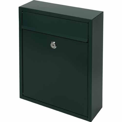 Mail Boss Richmond Metal Letterbox 310mm 260mm 90mm Green