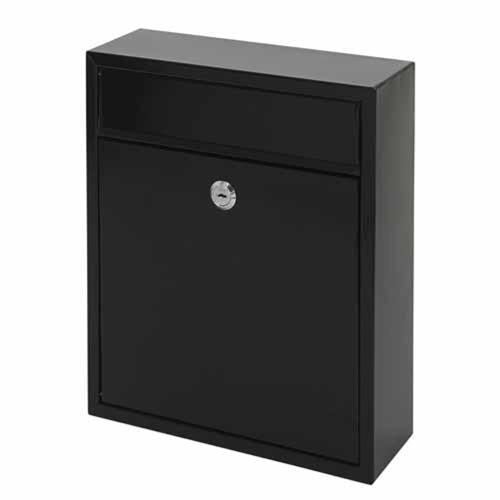 Mail Boss Richmond Metal Letterbox 310mm 260mm 90mm Black