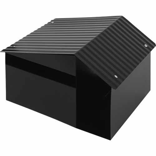 Mail Boss Edendale Metal Letterbox 210mm 335mm 270mm Black
