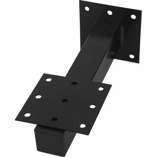 Mail Boss Wall Mount Bracket For Letterbox 100mm 260mm Black