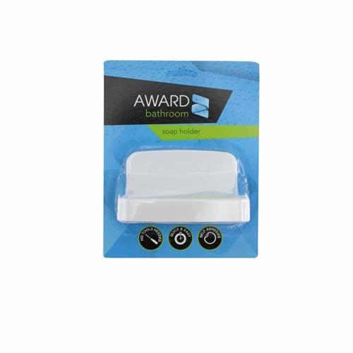 Award Wall Soap Holder Self Adhesive White