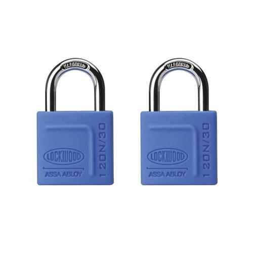 Lockwood Padlock 30mm Pack of 2 Blue Silicon Cover