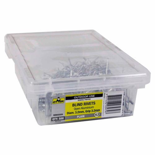 Otter Blind Rivets 4.2 Pack of 500 Aluminium