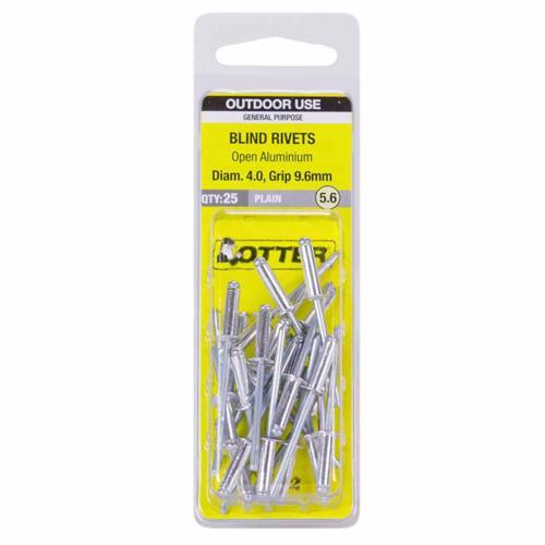 Otter Blind Rivets 5.6 Pack of 25 Aluminium RVOA40961