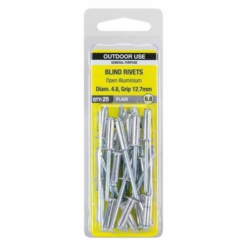 Otter Blind Rivets 6.8 Pack of 25 Aluminium RVOA48121