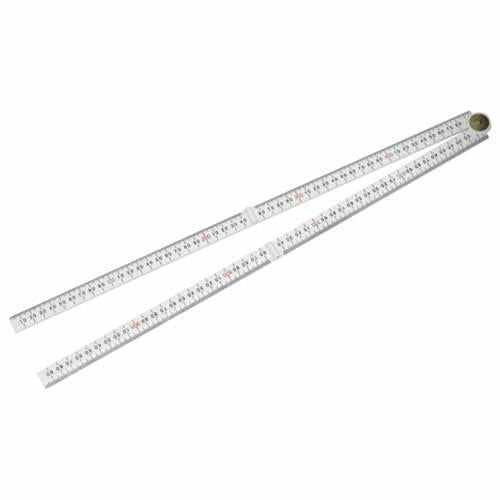 Fisco 1 Metre Folding Rule 1m White
