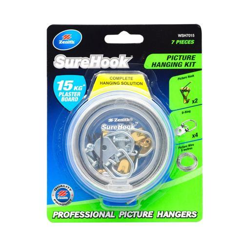 Zenith SureHook Plasterboard Picture Hanging Kit WSH7015