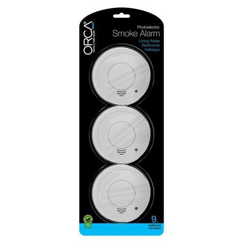 Orca Photoelectric Smoke Alarm 9 Vol 3 Pack of 3
