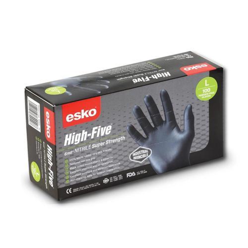 Esko Heavy Duty Nitrile Disposable Gloves L Pack of 100