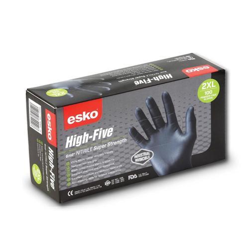 Esko Heavy Duty Nitrile Disposable Gloves 2XL Pack of 100