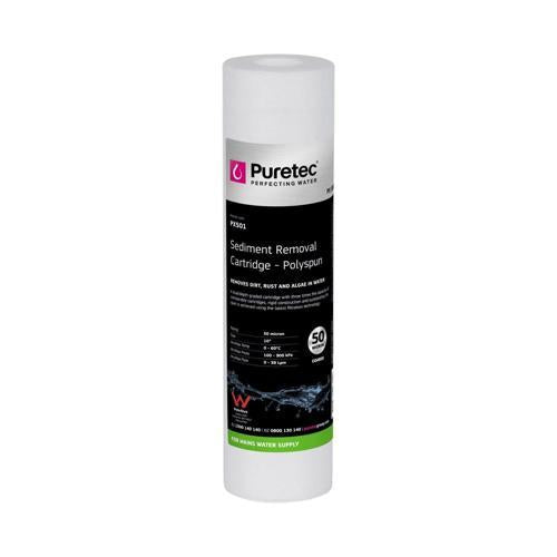 Puretec Sediment Cartridge 63.5mm X 254mm 63.5 X 254mm (2.5 X 10 Inches) White