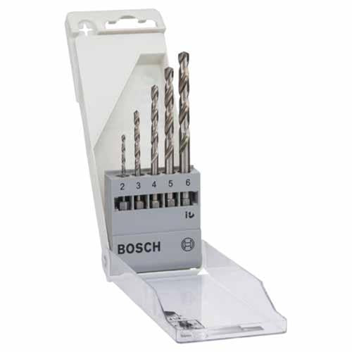 Bosch Wood Drill Bit Set 1/4 Hex Shank Polished