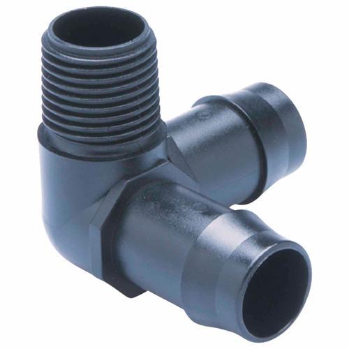 Neta Male Bsp Corner Elbow 1/2 Inch 19mm Black