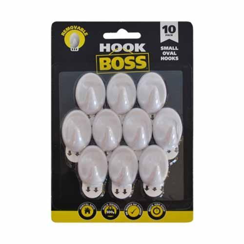 Hook Boss Removable Hooks 35 X 23mm Pack of 10