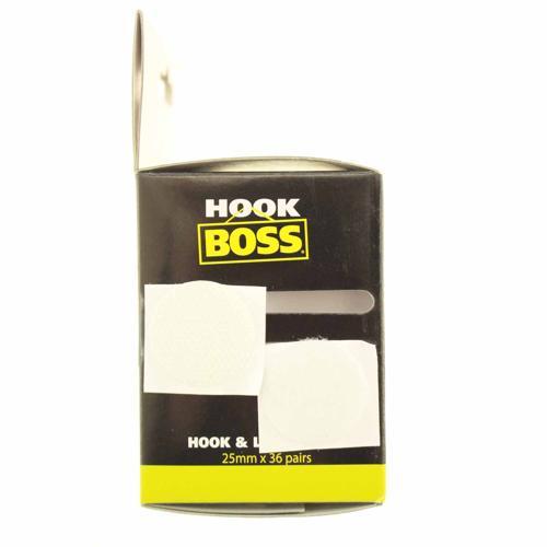 Hook Boss Hook & Loop Dots White
