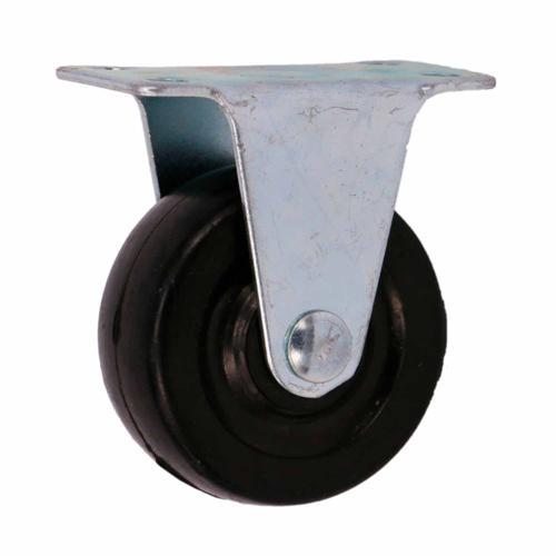 Titan Rubber Fixed Castor Pack 40mm Black Pack of 2