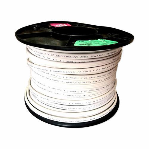 Flat Twin & Earth TPS Cable 1.5 X 100 White