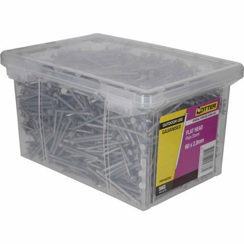 Otter Flat Head Nails 60 X 2.8mm 5kg Galvanised