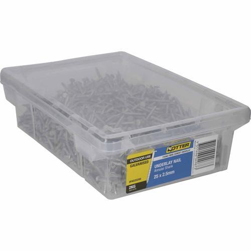 Otter Underlay Nail 25 X 2.5mm 2kg Galvanised