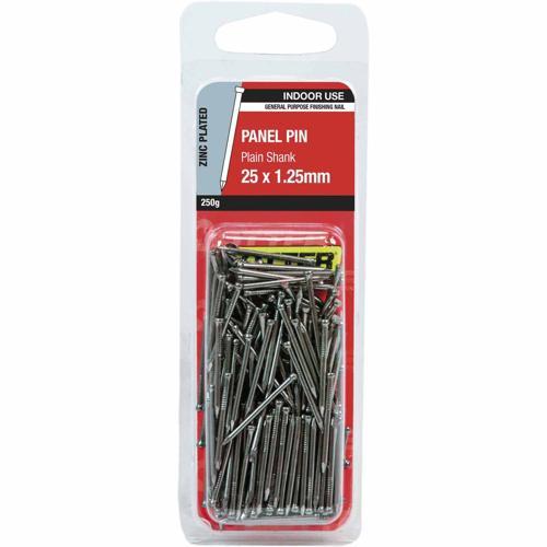 Otter Panel Pin 25 X 1.25mm 250g Zinc Plated