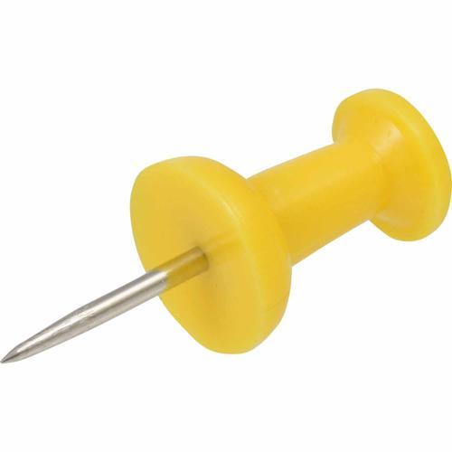 Hillman Push Pin Pack of 16 Yellow