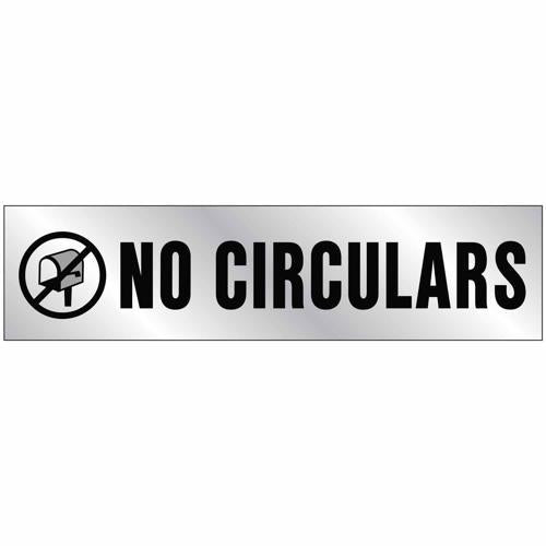HY-KO No Circulars Sign 50mm L: 203mm