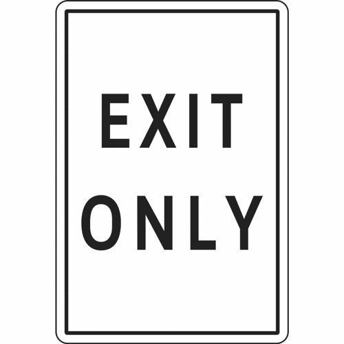 HY-KO Exit Only Sign 355mm L: 235mm