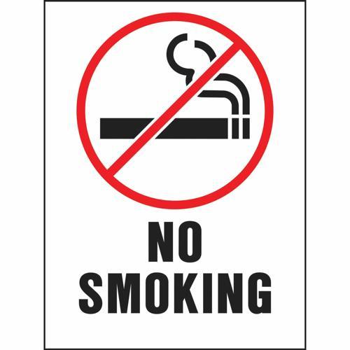 HY-KO No Smoking Pvc Sign 305mm L: 216mm