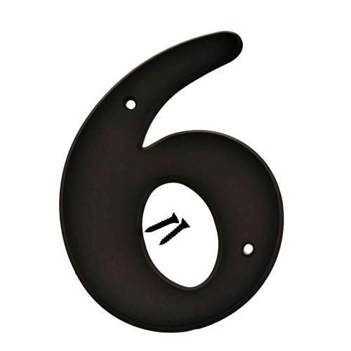 HY-KO Plastic House Number 6 152mm