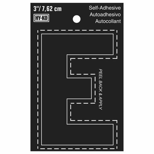 HY-KO Letterbox Letter E 76mm Black
