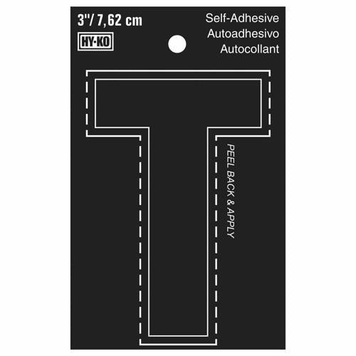 HY-KO Letterbox Letter T 76mm Black