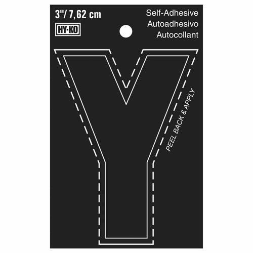 HY-KO Letterbox Letter Y 76mm Black